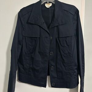 Talbots Navy Utility style jacket - gorgeous button details on sleeves.  Size 18